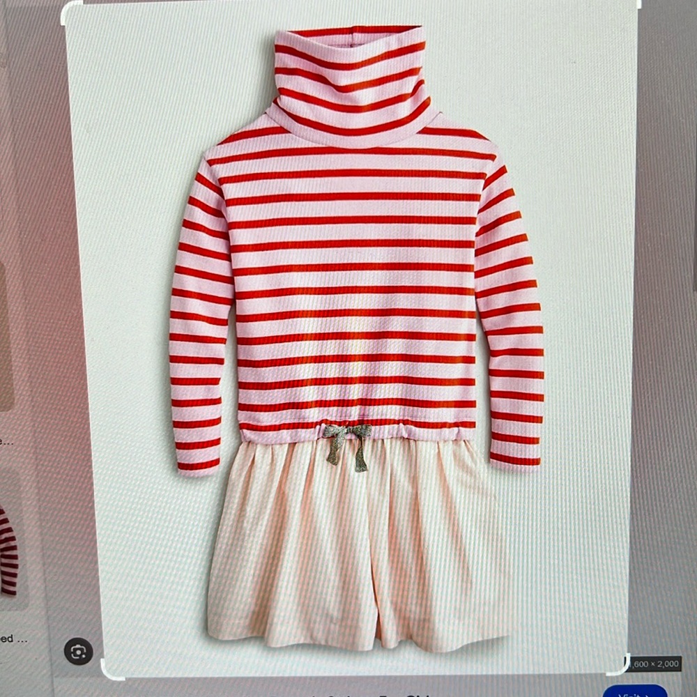 COPY - ISO Girls 7+ Crewcuts Most stripe fleece dress j crew